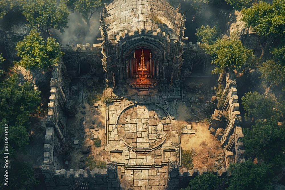 DnD Battlemap aerial, view, chapel, top, down, SEO DnD Battlemap aerial, view, chapel, top, down, SEO