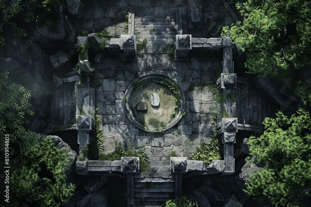 DnD Battlemap Forgotten Tomb Map: An eerie underground location with mysterious markings. DnD Battlemap Forgotten Tomb Map: An eerie underground location with mysterious markings.