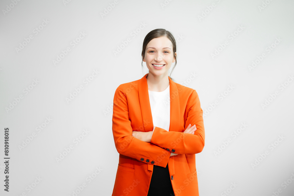 Young fun successful employee business woman corporate wear work in ...