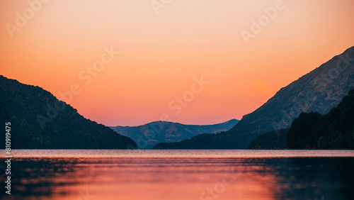 Lake and Mountain Landscape © space_of_work
