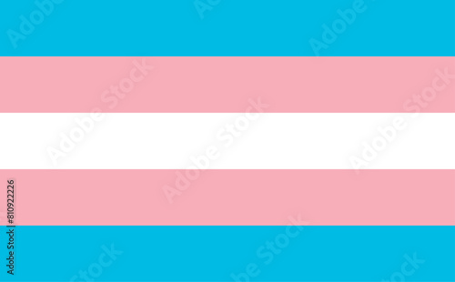 Transgender flag - one of a community of LGBTQ pride sexual minority.