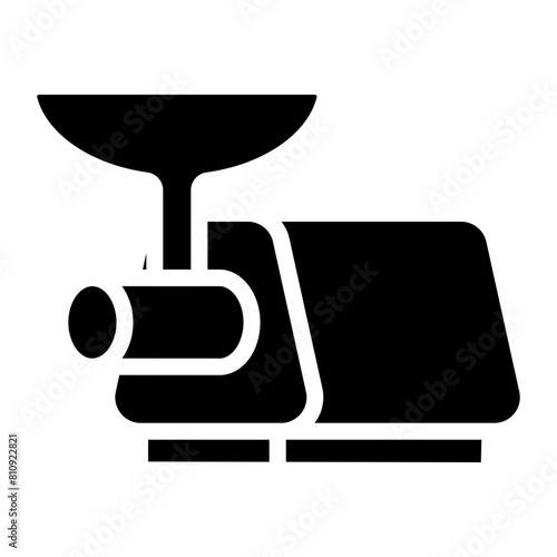 meat grinder glyph icon