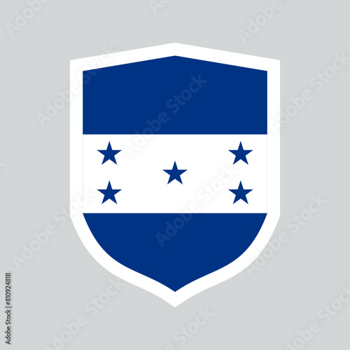 Free Download Honduras Flag in Shield Shape Frame - GFXLoad