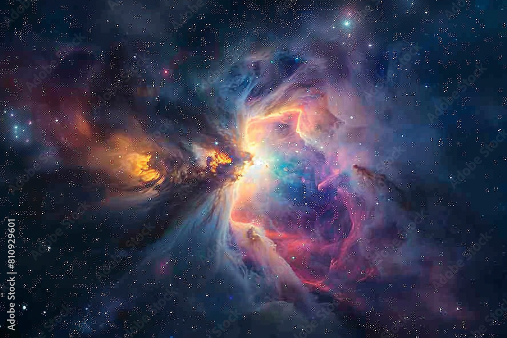 Fototapeta premium A nebula nursery where new stars ignite from cosmic dust