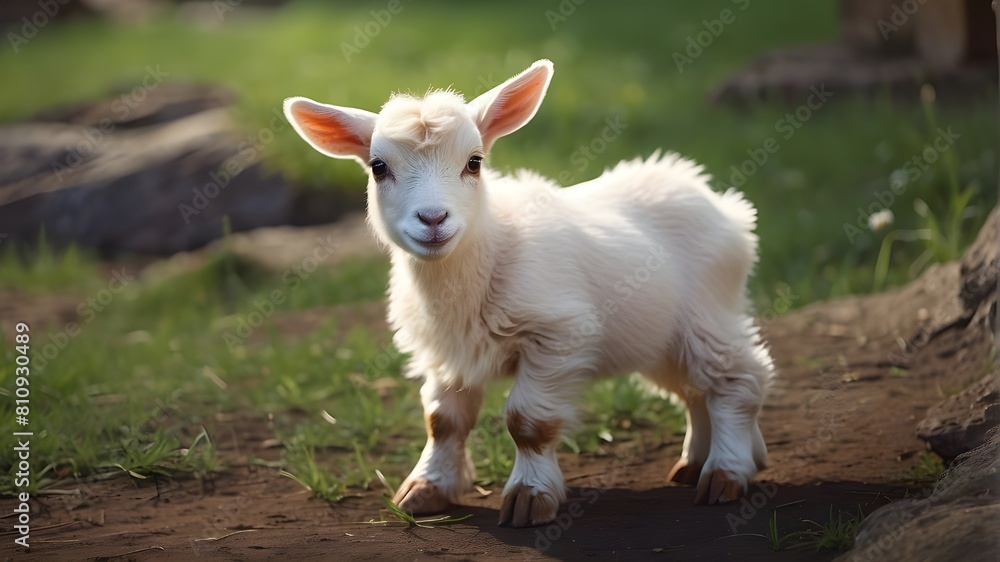 The baby goat 