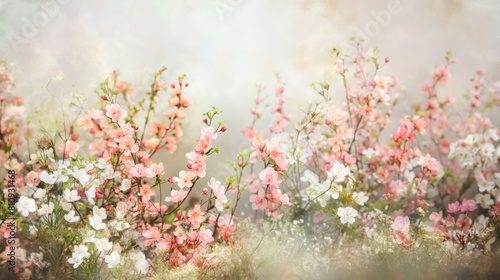 Delicate Spring Blossoms in a Dreamy Cherry and Dogwood Setting