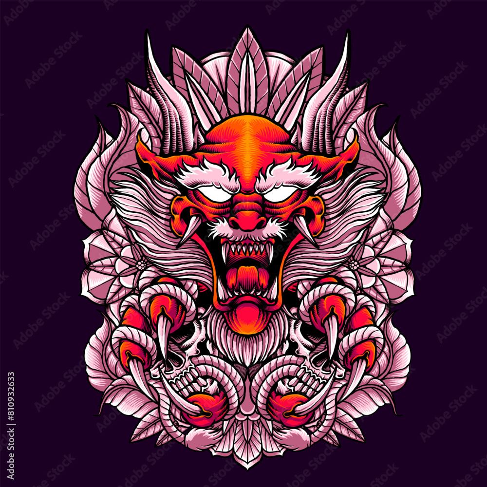 Fototapeta premium Red dragon