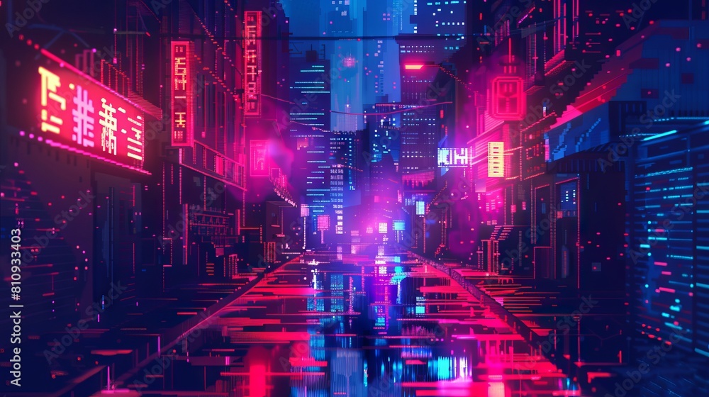 Fototapeta premium Pixel art gaming design