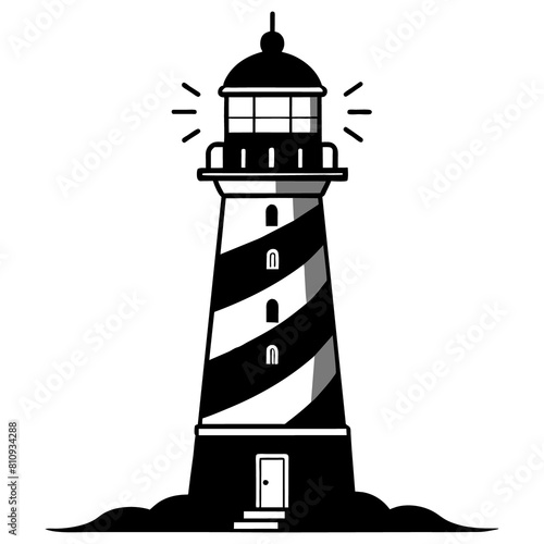 Majestic Maritime lighthouse: Guiding the Way (ID: 810934288)