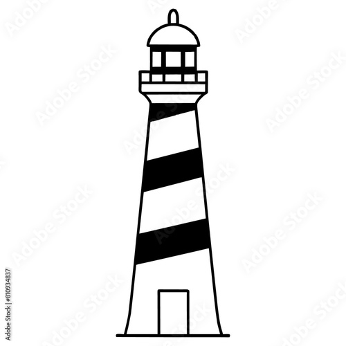 Majestic Maritime lighthouse: Guiding the Way (ID: 810934837)
