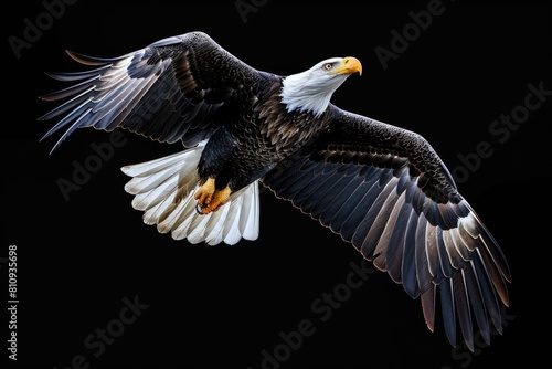 Majestic Bald Eagle Soaring Through the Air