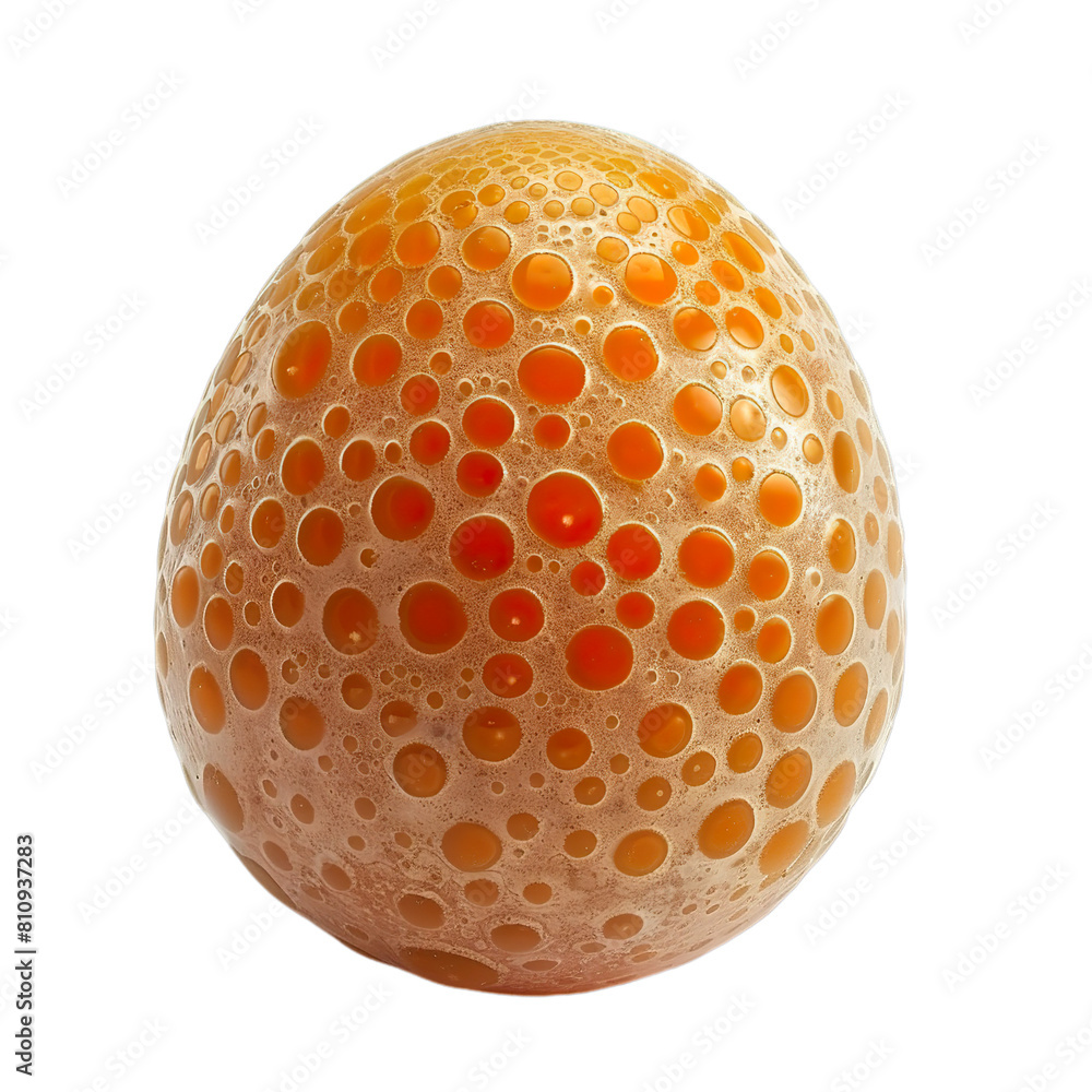 Front view of a single helminth egg isolated on a white transparent background Front view of a single helminth egg isolated on a white transparent background