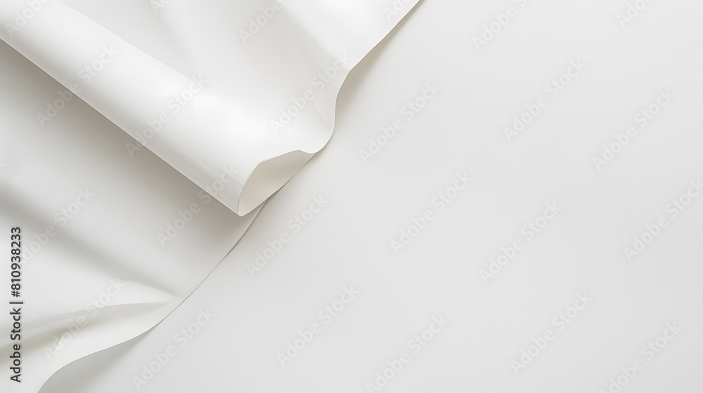 White wavy paper folds top view background with copy space White wavy paper folds top view background with copy space