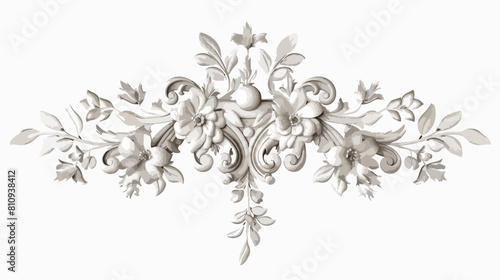 Isolated decorative and floral frame design Vector illustration