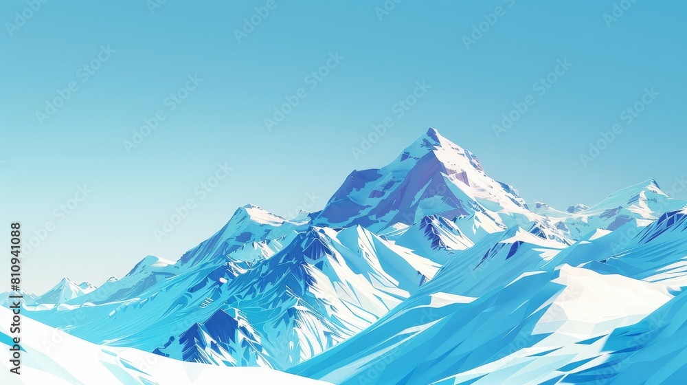Majestic Mountains Draped in Snow Majestic Mountains Draped in Snow