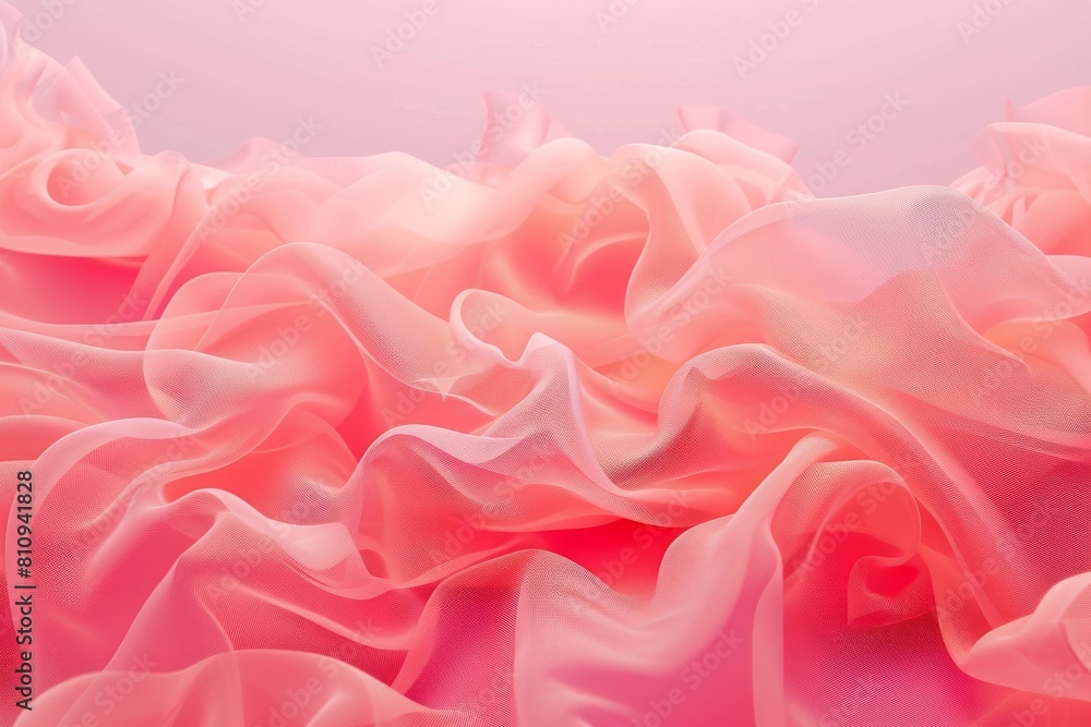 Close Up of Pink Fabric on Pink Background