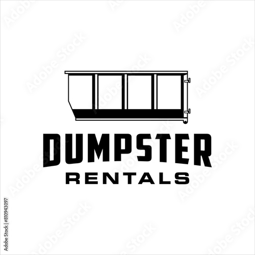 Dumpster rental services with a masculine style design