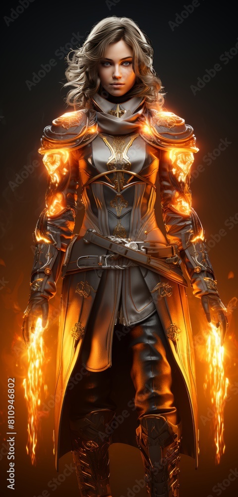 Cartoon costumes in fantasy art style, 3D rendered, realistic, Generative AI Cartoon costumes in fantasy art style, 3D rendered, realistic, Generative AI