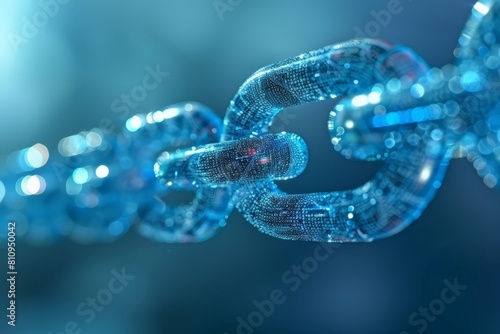 Blockchain Technology Visualized as Digital Chains