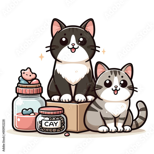  cute cat Adobe Illustrator Artwork 