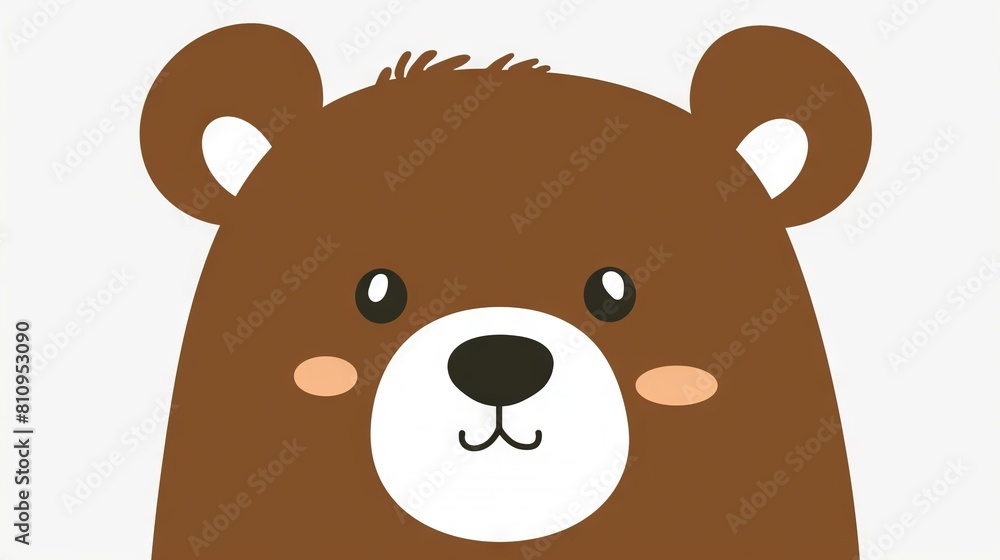 Brown bear with white nose; white nose with brown nose; brown nose with brown nose; brown nose with white nose Brown bear with white nose; white nose with brown nose; brown nose with brown nose; brown nose with white nose