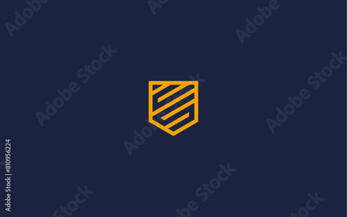 letter cs with shield logo icon design vector design template inspiration