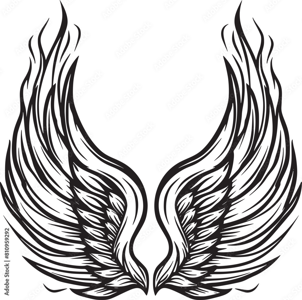 black wings icons black wings icons