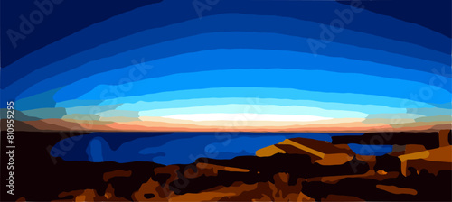 atardecer en la isla