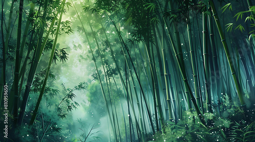 Bamboo forest  the denseness of nature valuable resource