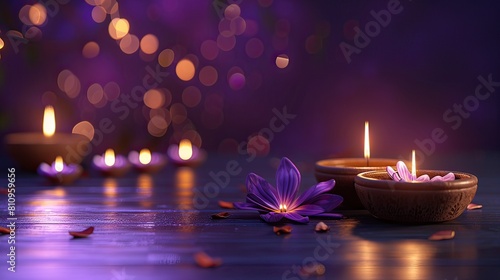 candles on the table photo