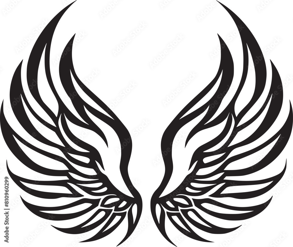 black wings icons black wings icons