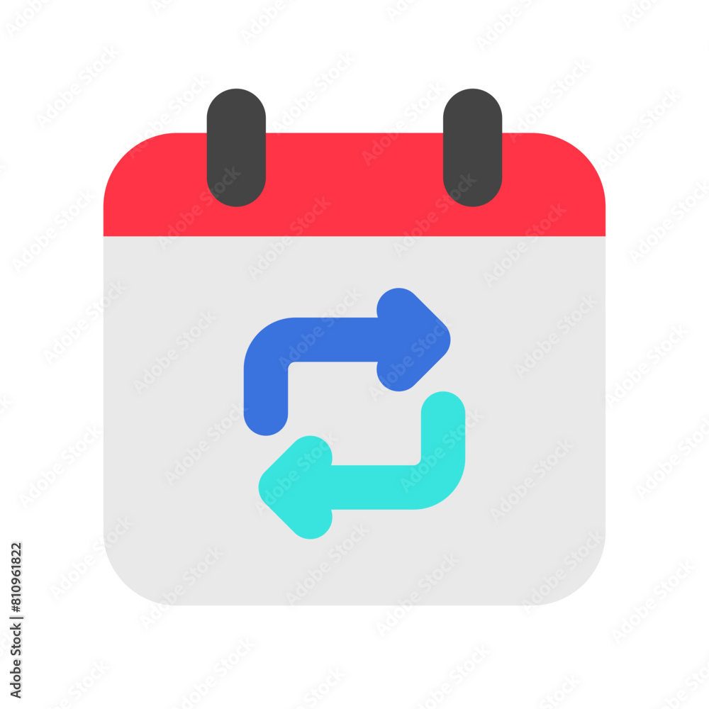 Editable vector repeat calendar event icon. Part of a big icon set family. Perfect for web and app interfaces, presentations, infographics, etc Editable vector repeat calendar event icon. Part of a big icon set family. Perfect for web and app interfaces, presentations, infographics, etc