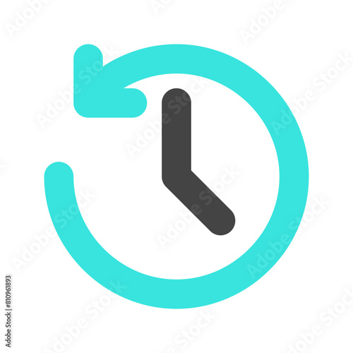 Editable vector history, turn back time icon. Part of a big icon set family. Perfect for web and app interfaces, presentations, infographics, etc