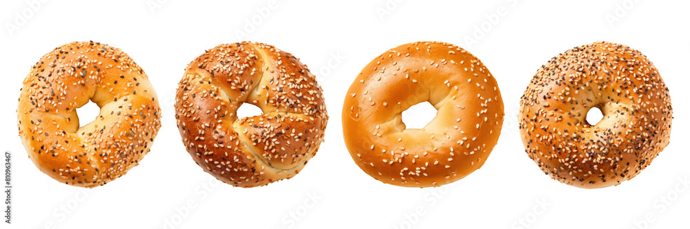 Bagels png cut out element set Bagels png cut out element set