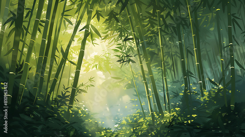 Bamboo forest  the denseness of nature valuable resource