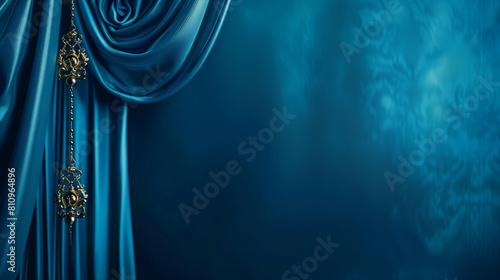A luxurious and glamourous blue background photo