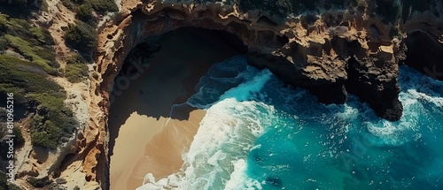 Panel kuchenny z motywem A large cave system