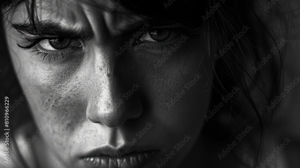 close-up of a person looking frustrated and defeated close-up of a person looking frustrated and defeated
