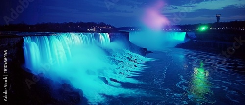 A night scene at Niagara Falls photo