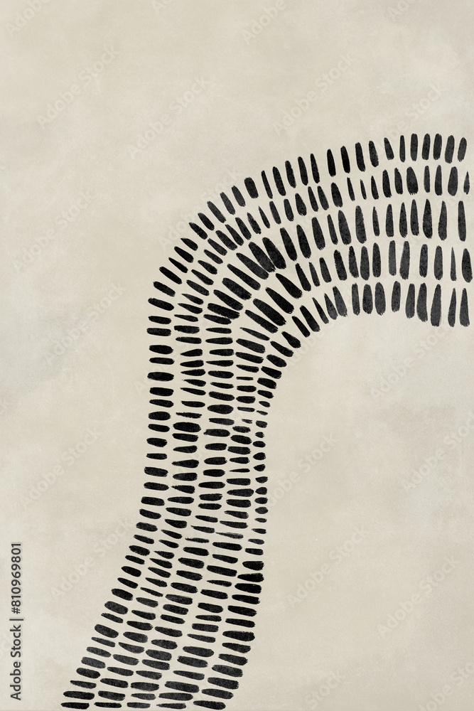 Printable wall art poster print. Hand drawn minimalism design for scandinavian interior.