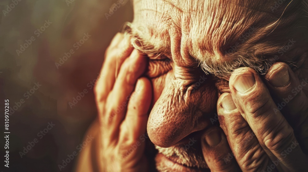 Photo of a person crying in pain due to a severe arthritis flare-up Photo of a person crying in pain due to a severe arthritis flare-up