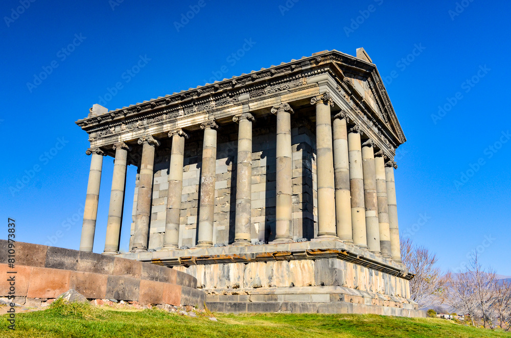 ancient Greco-Roman temple in Garni village (Kotayk province, Armenia)