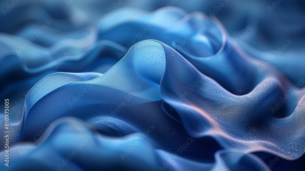 Obraz premium Blue abstract shapes.