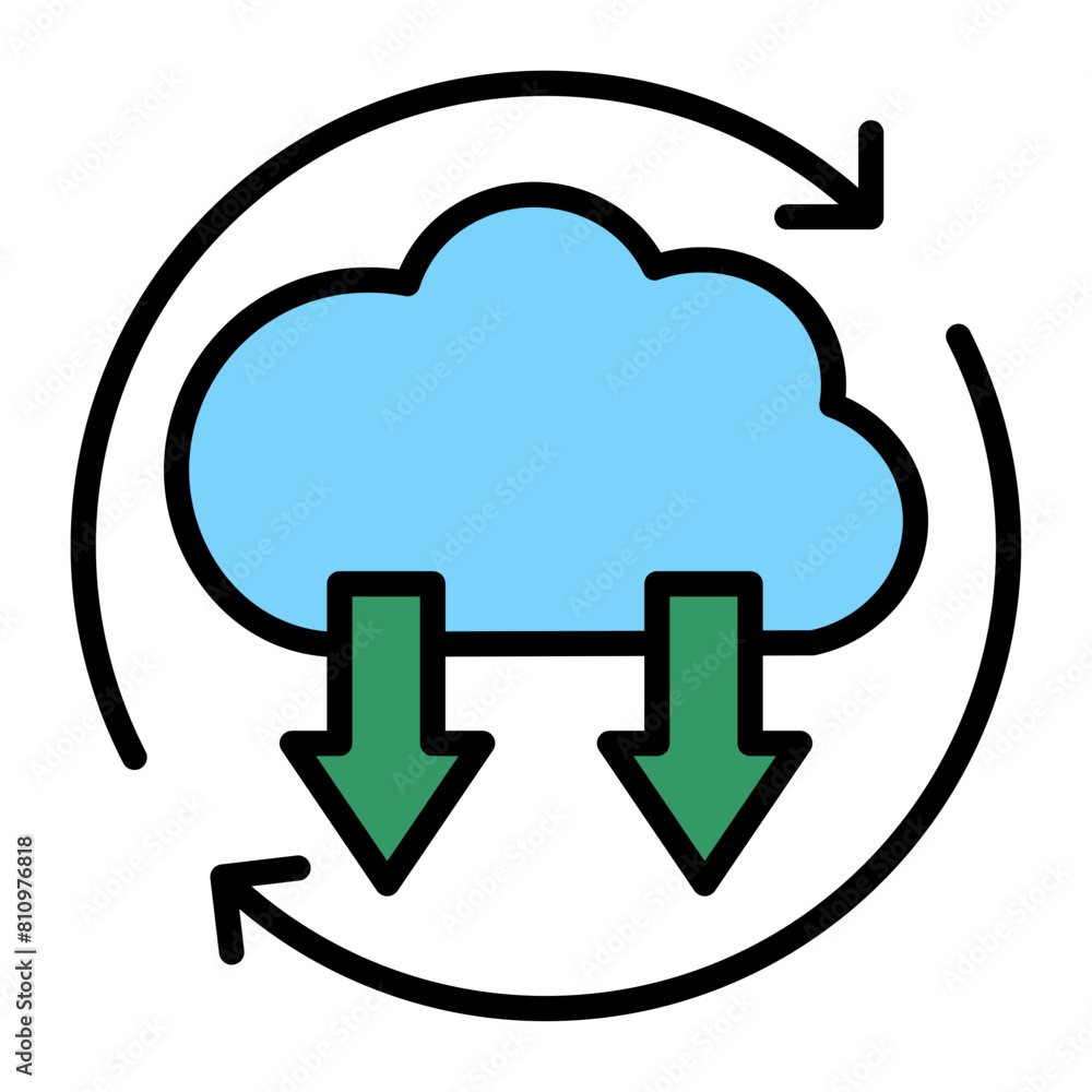 Continuous Deployment Icon Continuous Deployment Icon