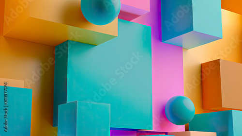 design abstract muti color3D background illustration photo