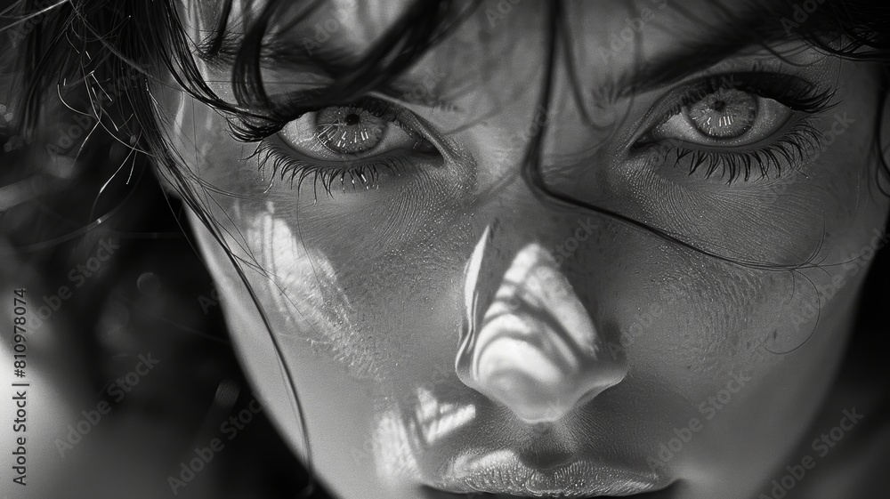 Close up of a woman's face Close up of a woman's face