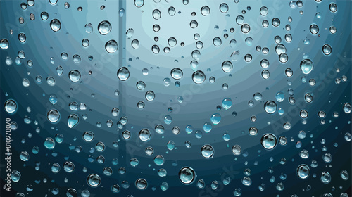 raindrops on window glass Vector style vector design
