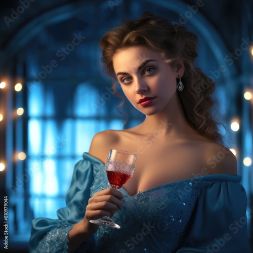 Wallpaper Mural Enchanting Evening Fictional Character Created By Generative AI.  Torontodigital.ca