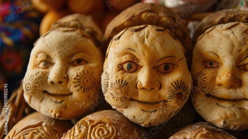 Icon depicting Ecuadorian traditional bread babies also known as guaguas de pan