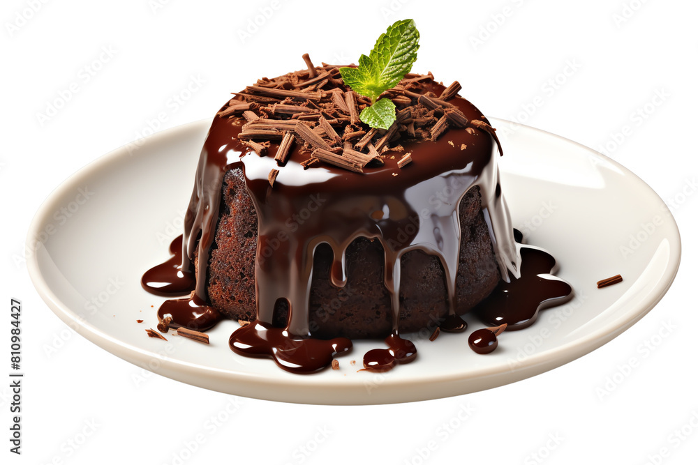 Rich and decadent chocolate lava cake with a molten chocolate center, served with a scoop of vanilla ice cream. Rich and decadent chocolate lava cake with a molten chocolate center, served with a scoop of vanilla ice cream.